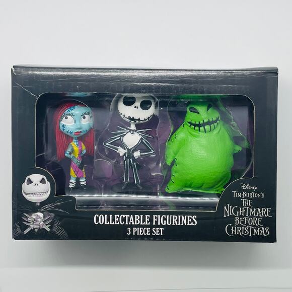The Nightmare Before Christmas Collectable Figurines 3 Piece Set- NIB - Picture 1 of 4